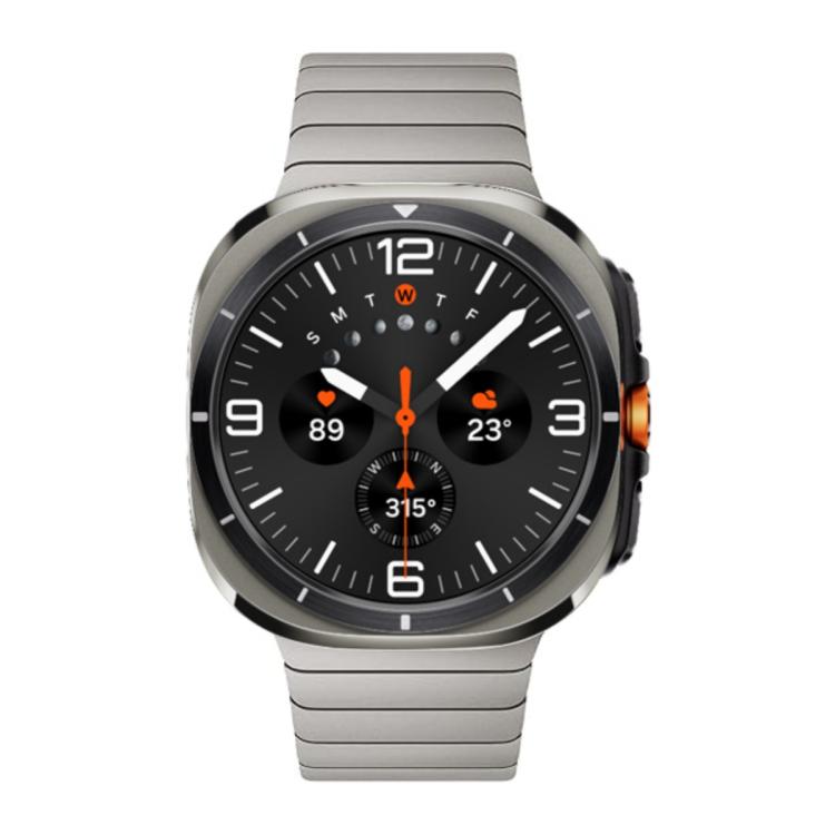 For Samsung Galaxy Watch Ultra 47mm Bamboo Norman Buckle Stainless Steel Watch Band(Titanium Color) - free shipping - PMc TechLife - Order now!