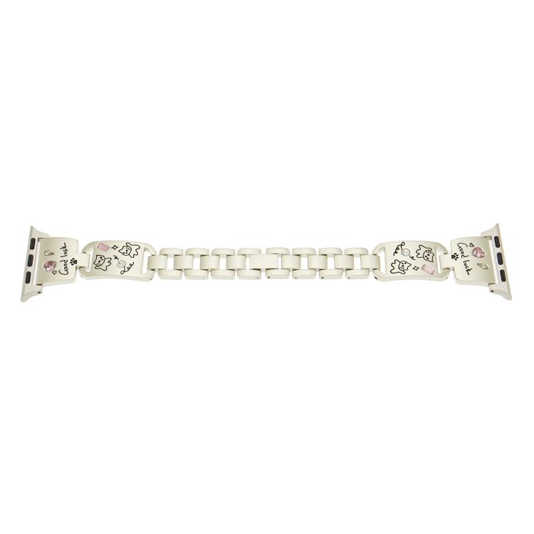 For Apple Watch 46mm / 49mm / 45mm / 44mm Colored Diamond Cat Stainless Steel Watch Band(Starlight) - free shipping - PMc TechLife - Order now!