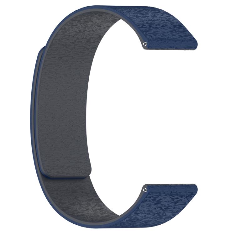 22mm Cloud Wood Grain Silicone Magnetic Watch Band(Midnight Blue Grey) - free shipping - PMc TechLife - Order now!