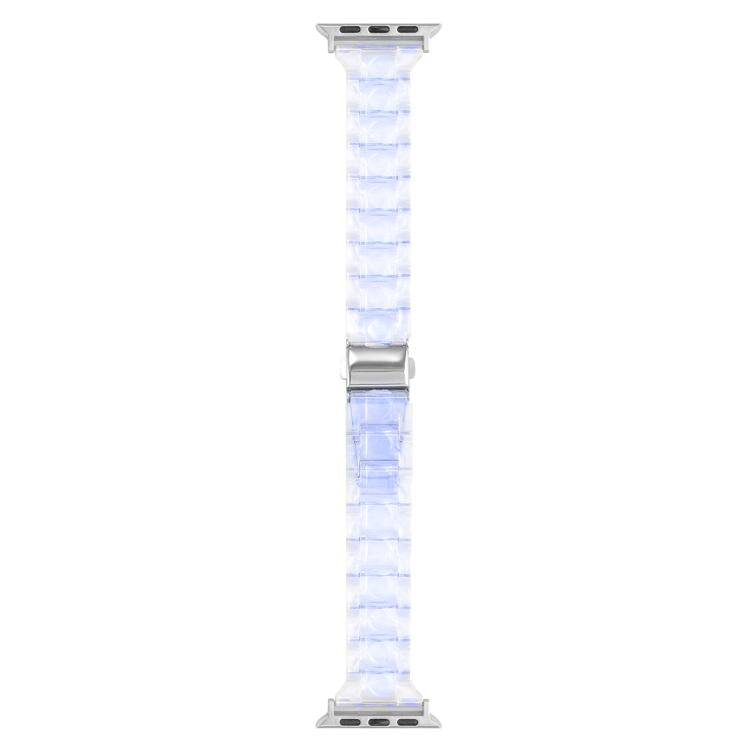 For Apple Watch 42mm / 41mm / 40mm / 38mm Small Waist Rhombus Three-bead Resin Watch Band(Gradient Blue) - free shipping - PMc TechLife - Order now!