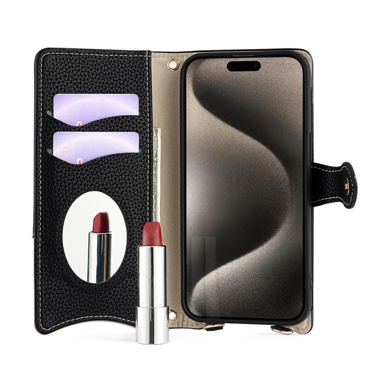For Sony Xperia 1 VI Crossbody Chain Fishtail Litchi Leather Phone Case(Black) - Sony Cases by PMC TechLife | Online Shopping South Africa | PMC TechLife | Buy Now Pay Later Mobicred