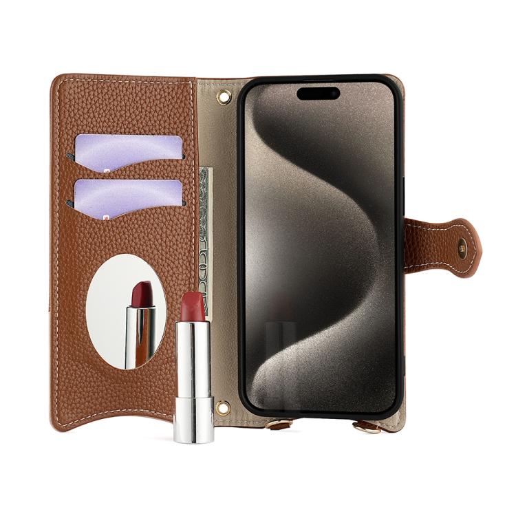 For Sony Xperia 1 VI Crossbody Chain Fishtail Litchi Leather Phone Case(Brown) - Sony Cases by PMC TechLife | Online Shopping South Africa | PMC TechLife | Buy Now Pay Later Mobicred