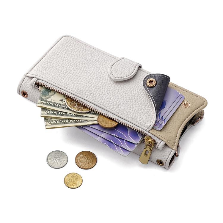 For Sony Xperia 1 VI Crossbody Chain Fishtail Litchi Leather Phone Case(White) - Sony Cases by PMC TechLife | Online Shopping South Africa | PMC TechLife | Buy Now Pay Later Mobicred