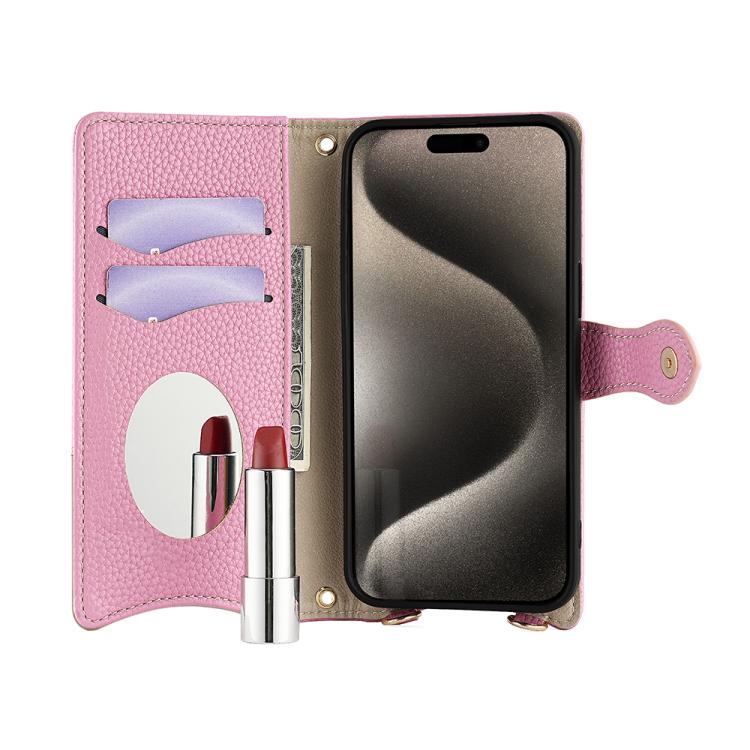 For Nokia G42 / G310 Crossbody Chain Fishtail Litchi Leather Phone Case(Pink) - Nokia Cases by PMC TechLife | Online Shopping South Africa | PMC TechLife | Buy Now Pay Later Mobicred