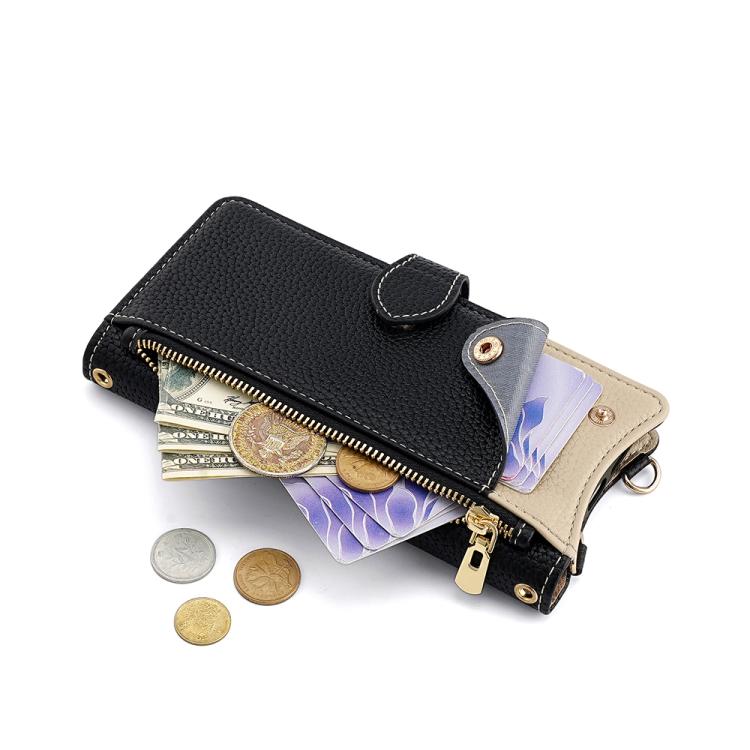 For Asus Zenfone 9 / Zenfone 10 Crossbody Chain Fishtail Litchi Leather Phone Case(Black) - ASUS Cases by PMC TechLife | Online Shopping South Africa | PMC TechLife | Buy Now Pay Later Mobicred