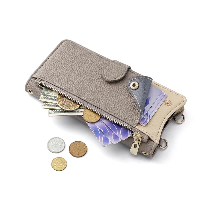 For OnePlus Nord N200 5G Crossbody Chain Fishtail Litchi Leather Phone Case(Grey) - free shipping - PMC TechLife - Order now!