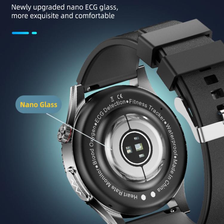 H9 1.43 inch Steel Strap ECG Smart Watch Supports Bluetooth Calls/Smart Voice Assistant(Black) - free shipping - PMC TechLife - Order now!