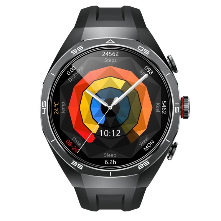 GT97 1.53 inch Round Screen 2 in 1 Bluetooth Earphone Silicone Strap Smart Watch Supports Bluetooth Calls(Black) - free shipping - PMC TechLife - Order now!