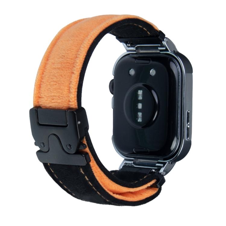 For Huawei Watch Fit3 Brushed Metal Silver Frame Watch Band(Black Orange) - free shipping - PMC TechLife - Order now!