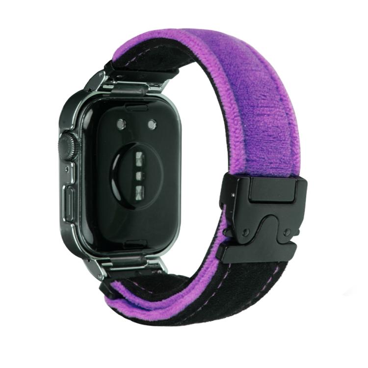 For Huawei Watch Fit3 Brushed Metal Silver Frame Watch Band(Black Purple) - free shipping - PMC TechLife - Order now!