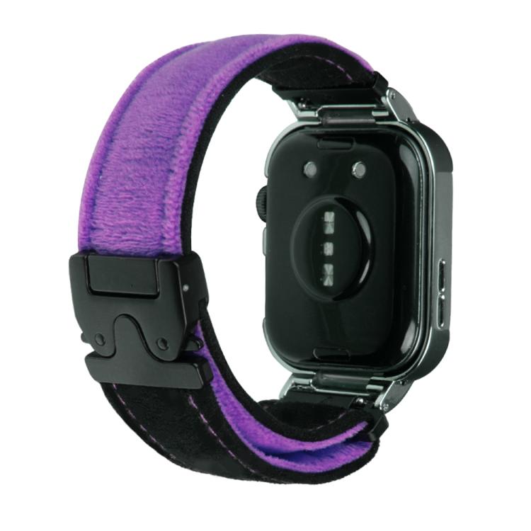 For Huawei Watch Fit3 Brushed Metal Silver Frame Watch Band(Black Purple) - free shipping - PMC TechLife - Order now!