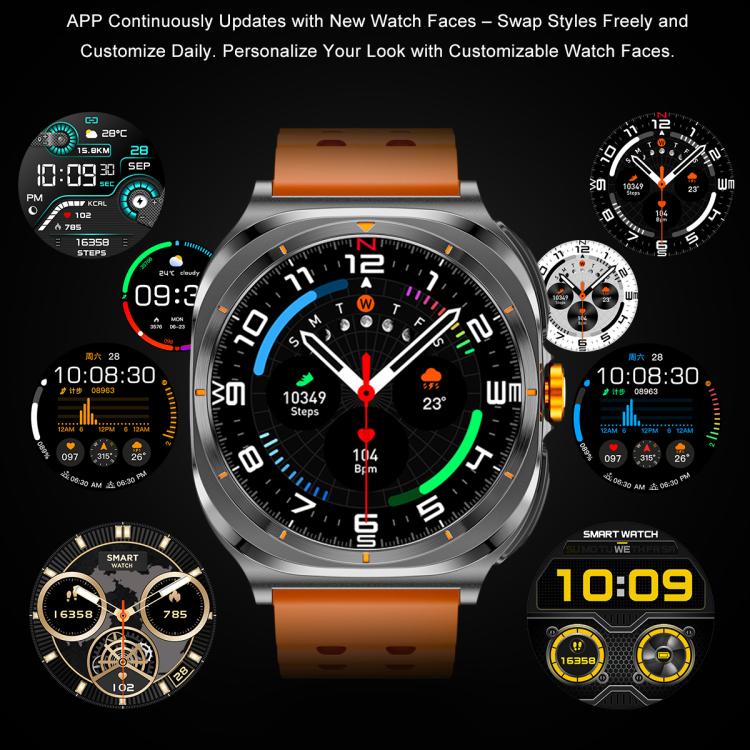 GT98 1.53 inch 2 in 1 Bluetooth Headphone IP67 Waterproof Smart Watch Supports Blood Oxygen Monitoring(Silver Orange) - free shipping - PMC TechLife - Order now!