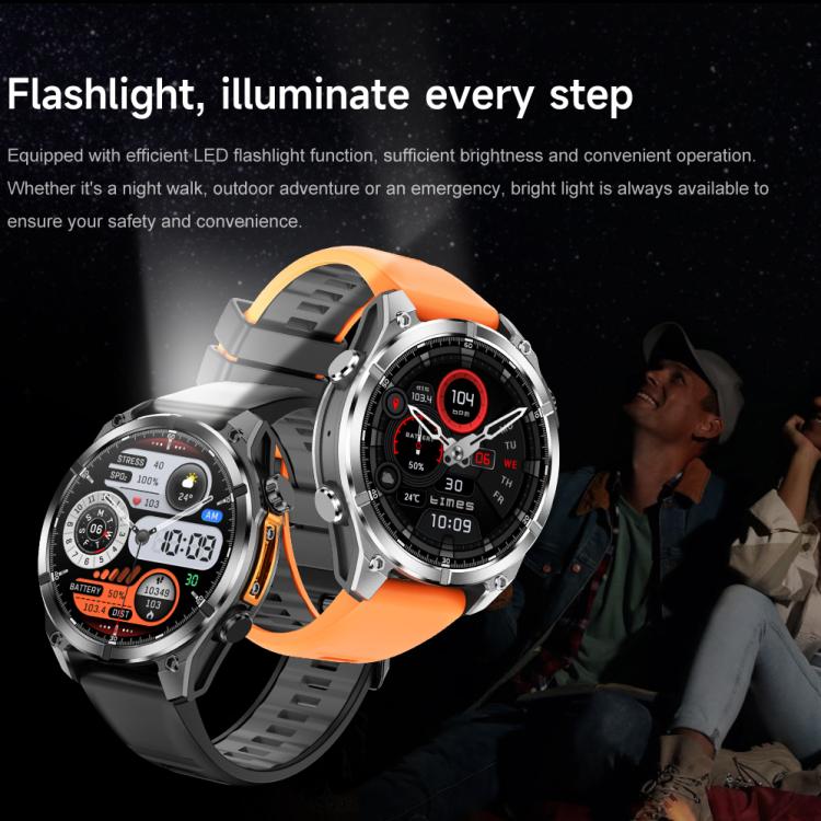 HD300 1.43 inch AMOLED Screen Silicone Strap Sports Smart Watch Supports Blood Oxygen Detection(Black) - free shipping - PMC TechLife - Order now!
