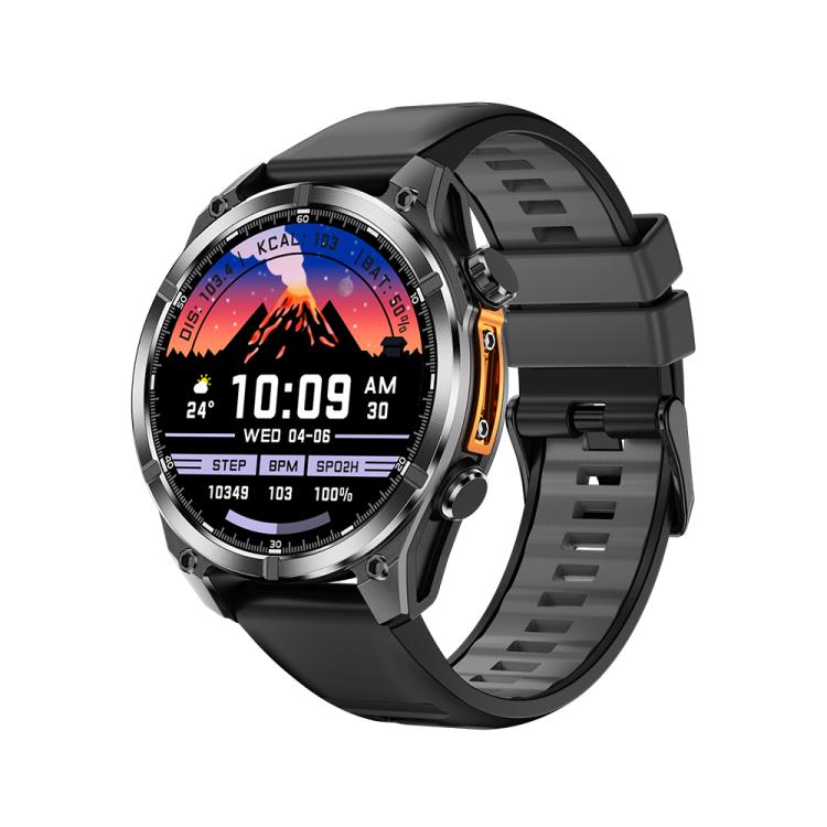 HD300 1.43 inch AMOLED Screen Dual Straps Sports Smart Watch Supports Blood Oxygen Detection(Black Silicone Strap + Black Steel Strap) - free shipping - PMC TechLife - Order now!