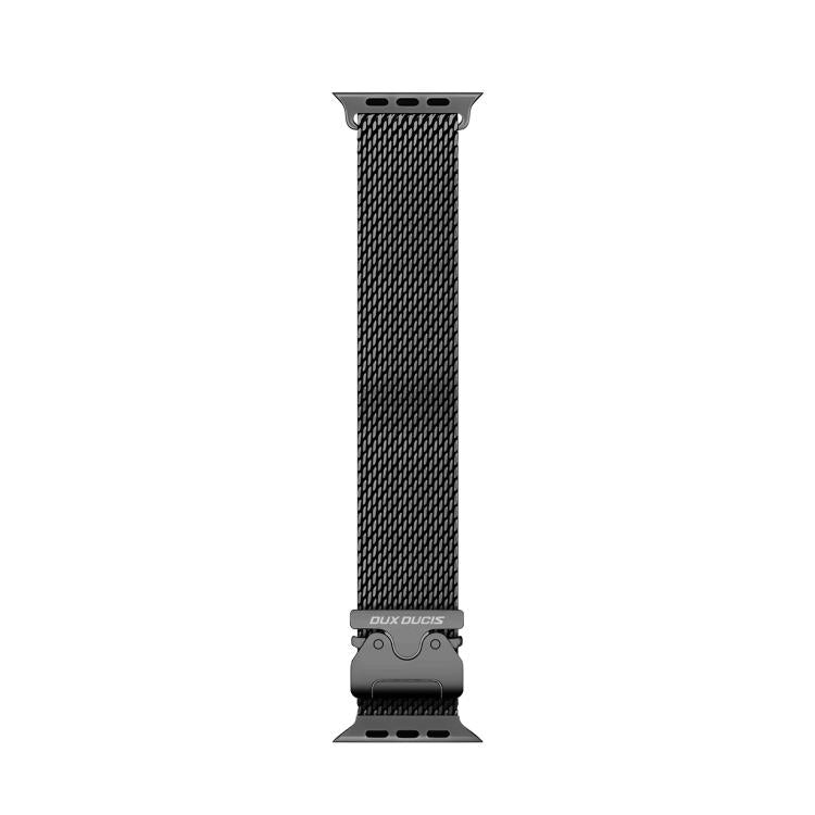 For Apple Watch 42mm / 41mm / 40mm / 38mm DUX DUCIS Milanese Air Series Stainless Steel Magnetic Watch Strap(Black) - free shipping - PMC TechLife - Order now!