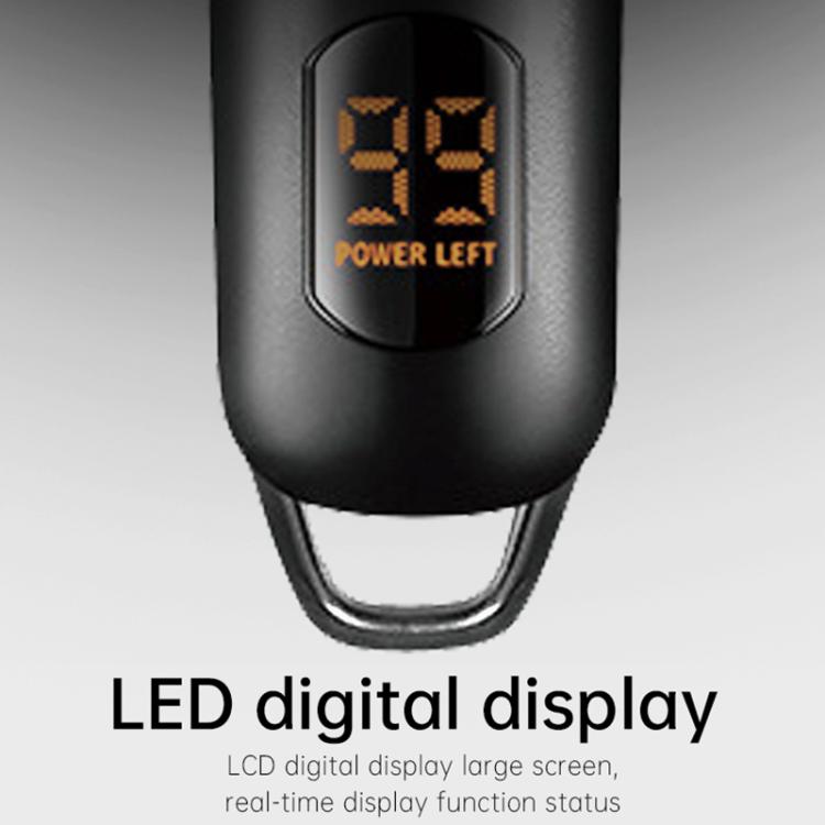 VGR V-971 Graffiti Design LED Digital Display USB Electric Hair Clipper(Black) - free shipping - PMC TechLife - Order now!