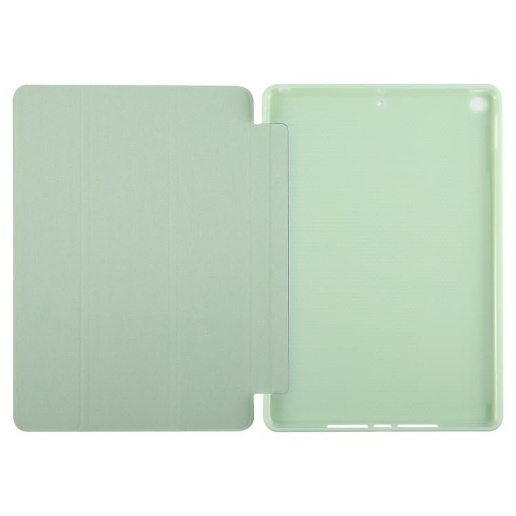 For iPad 10.2 2021 / 2020 / 2019 GEBEI 3-folding Holder Shockproof Flip Leather Tablet Case(Green) - free shipping - PMc TechLife - Order now!