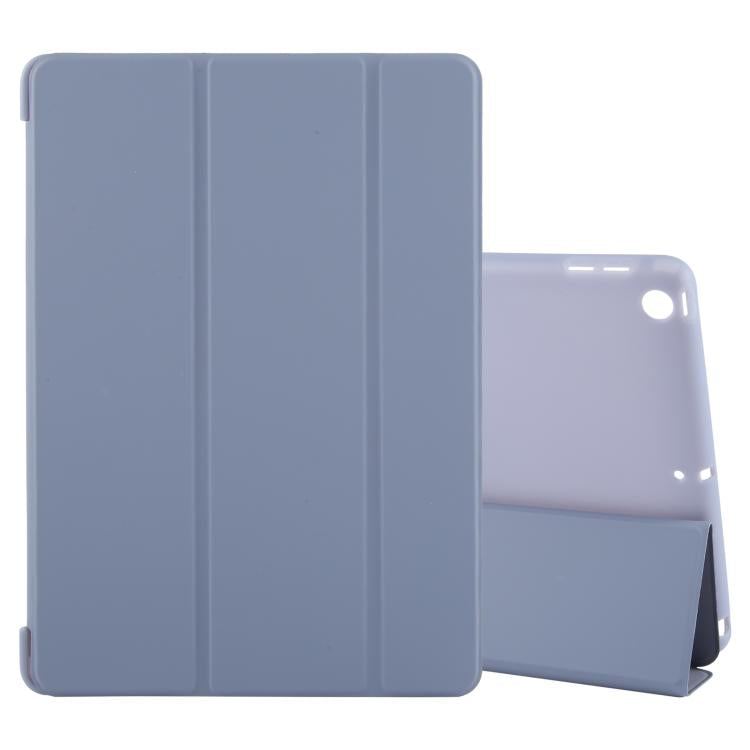 For iPad 10.2 2021 / 2020 / 2019 GEBEI 3-folding Holder Shockproof Flip Leather Tablet Case(Lavender Purple) - free shipping - PMc TechLife - Order now!