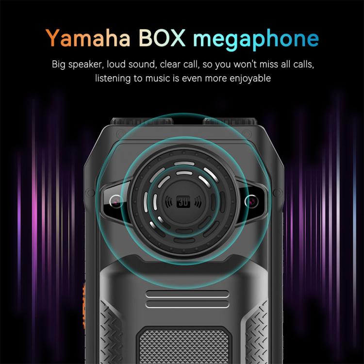 UNIWA M6000 Big Speaker Keypad Phone, 2.4 inch, Dual Flashlights, 21 Keys, SOS, FM, 4 SIM, GSM, Plug:US Plug(Black) - free shipping - PMc TechLife - Order now!