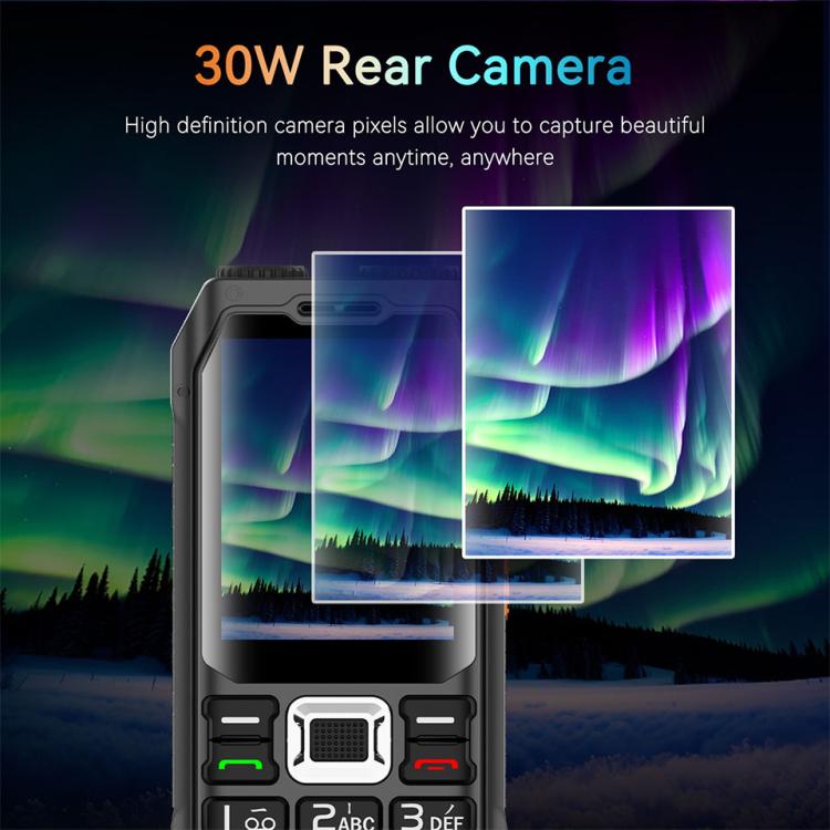 UNIWA M6000 Big Speaker Keypad Phone, 2.4 inch, Dual Flashlights, 21 Keys, SOS, FM, 4 SIM, GSM, Plug:US Plug(Green) - free shipping - PMc TechLife - Order now!