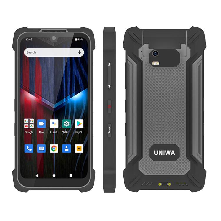 UNIWA P551 Handheld PDA Rugged Phone, 4GB+64GB, 5.5 inch Android 11 Mediatek MT6765 Helio P35 Octa Core, Network: 4G, Plug:US Plug(Grey) - free shipping - PMc TechLife - Order now!