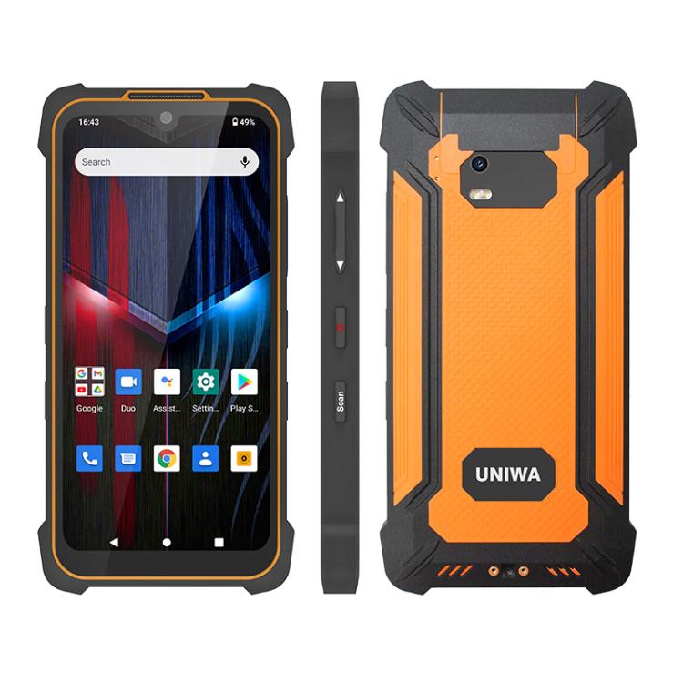 UNIWA P551 Handheld PDA Rugged Phone, 4GB+64GB, 5.5 inch Android 11 Mediatek MT6765 Helio P35 Octa Core, Network: 4G, Plug:AU Plug(Orange) - free shipping - PMc TechLife - Order now!