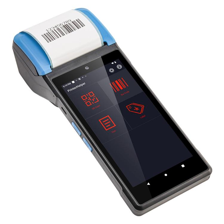 UNIWA V6P Thermal Label Printer Handheld PDA, 2GB+16GB, 5.45 inch Android 12 Mediatek MT6761 Quad Core, NFC, Network: 4G, Plug:US Plug(Black Blue) - free shipping - PMc TechLife - Order now!
