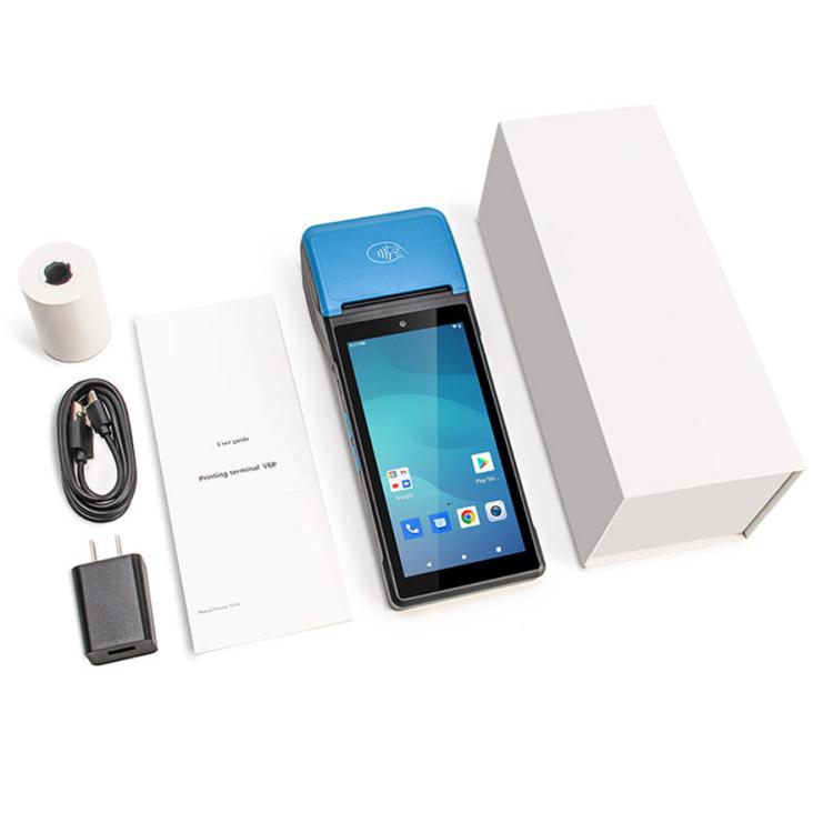 UNIWA V6P Thermal Label Printer Handheld PDA, 2GB+16GB, 5.45 inch Android 12 Mediatek MT6761 Quad Core, NFC, Network: 4G, Plug:US Plug(Black Blue) - free shipping - PMc TechLife - Order now!