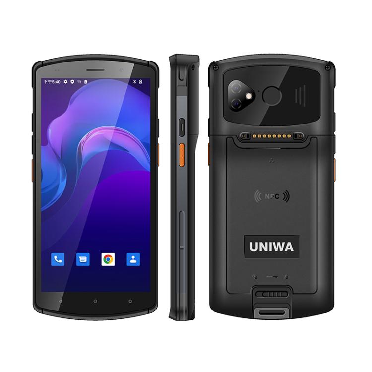 UNIWA V7S PDA Barcode Scanner Rugged Phone, 4GB+64GB, 5.7 inch Android 12 Mediatek MT6762 Octa Core, NFC, Network: 4G, Plug:EU Plug(Black) - free shipping - PMc TechLife - Order now!