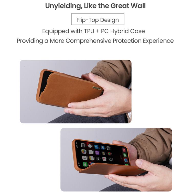 For Samsung Galaxy A56 5G NILLKIN QIN Series Pro Sliding Camera Cover Design Leather Phone Case(Black) - free shipping - PMc TechLife - Order now!