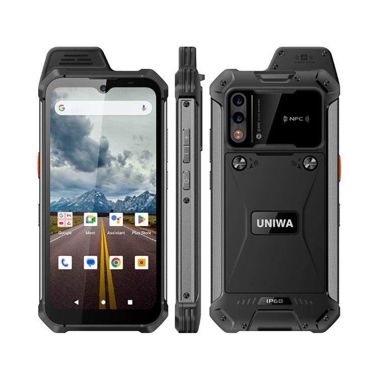 UNIWA W999 Rugged Phone, 8GB+128GB, 6.3 inch Android 13 Mediatek MT6789 Helio G99 Octa Core, NFC, Network: 4G, Plug:UK Plug(Black) - free shipping - PMc TechLife - Order now!