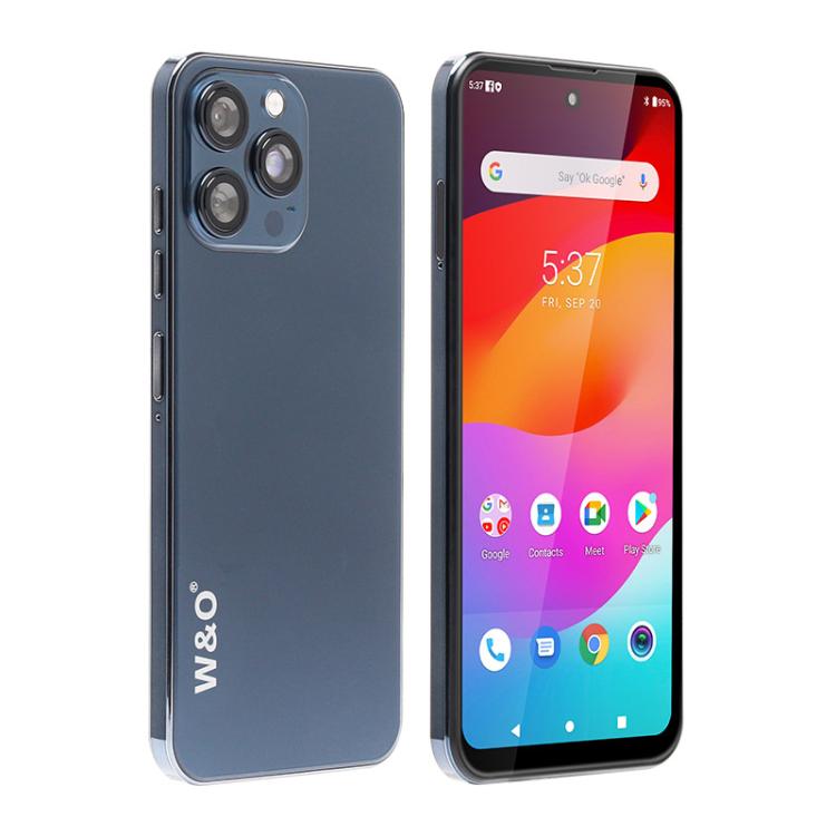 W&O X200 Pro, 4GB+128GB, 6.8 inch Android 10 Mediatek MT6765 Helio P35 Octa Core, Network: 4G, Plug:EU Plug(Blue) - free shipping - PMc TechLife - Order now!
