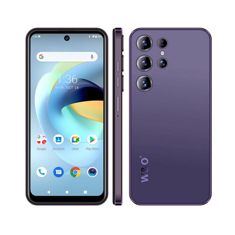 W&O X500 Pro, 4GB+128GB, 6.8 inch Android 10 Mediatek MT6765 Helio P35 Octa Core, Network: 4G, Plug:US Plug(Purple) - free shipping - PMc TechLife - Order now!