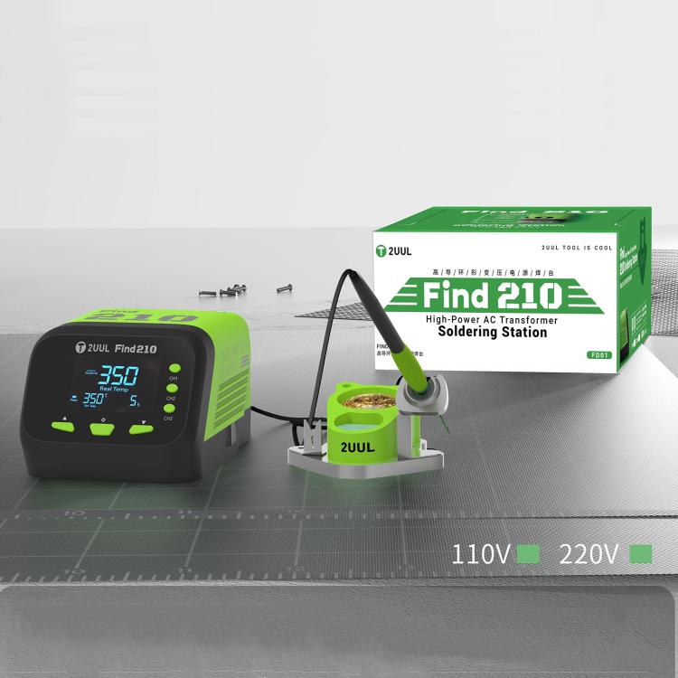2uul FD01 Find210 60W High-Power AC Transformer Soldering Station, Plug:UK Plug - free shipping - PMc TechLife - Order now!