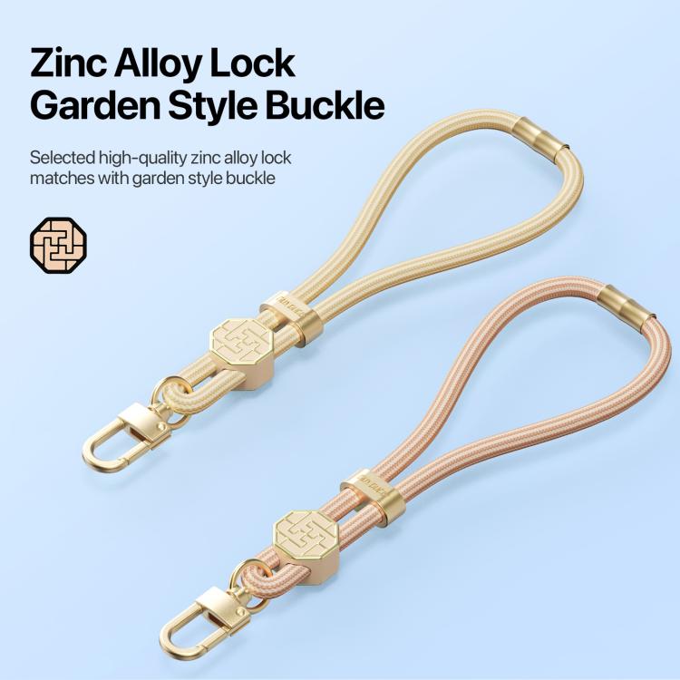 DUX DUCIS Garden Series Swastika Pattern Adjustable Short Phone Lanyard(Amber Color) - Lanyards & Wrist Straps by DUX DUCIS | Online Shopping South Africa | PMc TechLife | Buy Now Pay Later Mobicred