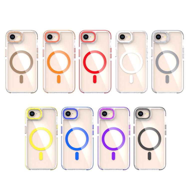 For iPhone 16e Dual-Color Clear Acrylic Hybrid TPU MagSafe Phone Case(Transparent) - iPhone 16e Cases by PMC TechLife | Online Shopping South Africa | PMC TechLife | Buy Now Pay Later Mobicred