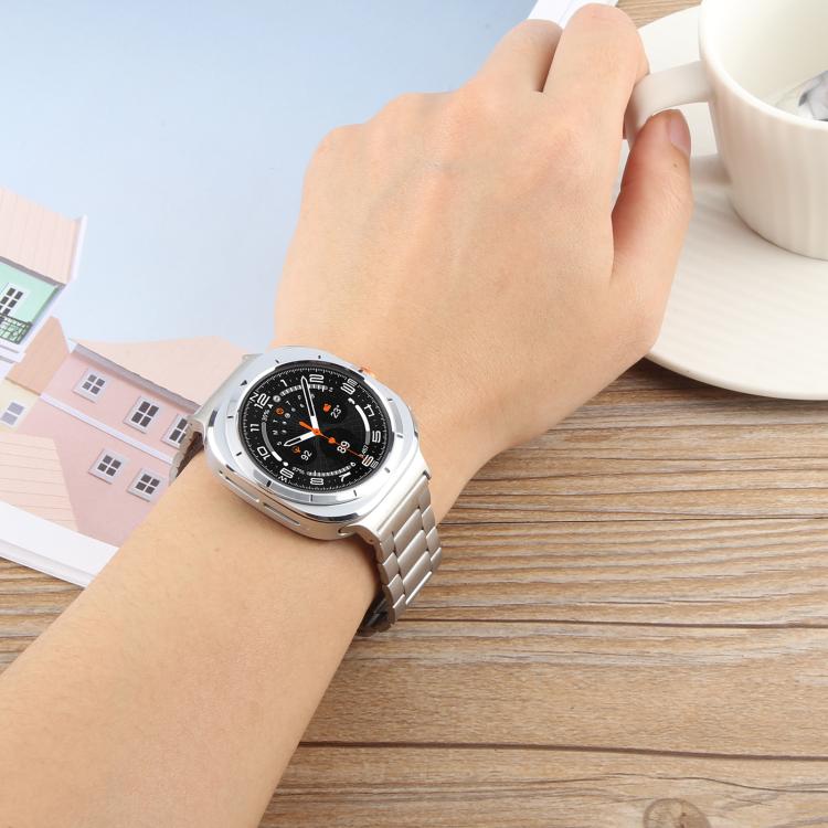For Samsung Galaxy Watch Ultra 47mm Three-beads Magnetic Steel Watch Band(Black Gold) - free shipping - PMC TechLife - Order now!