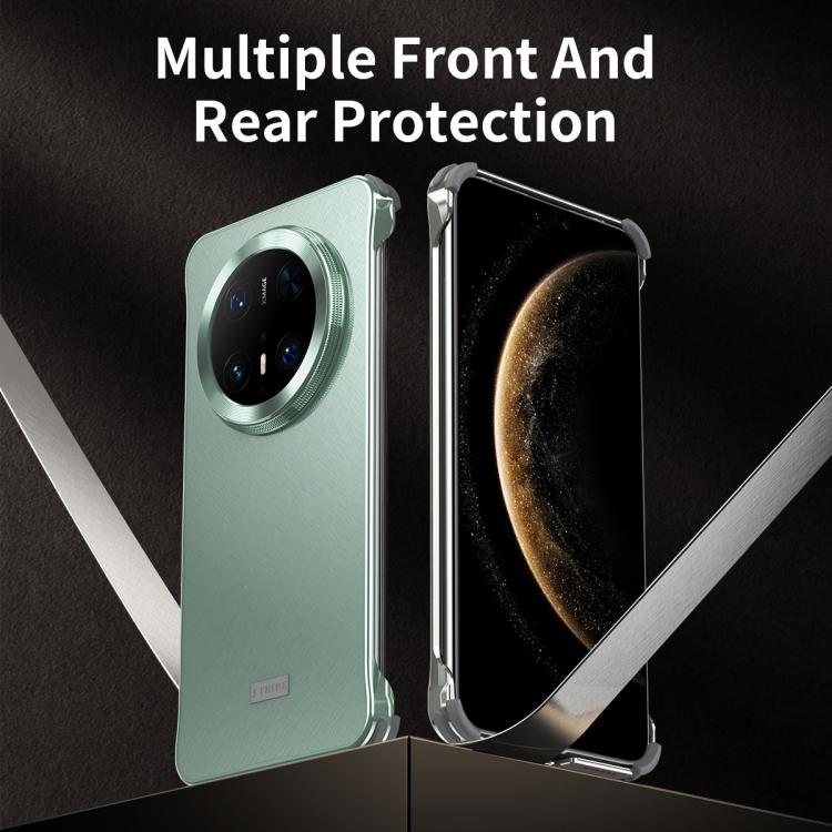 For Huawei Mate 70 Micro Frosted Metal Phone Case(Black) - Huawei Cases by PMC TechLife | Online Shopping South Africa | PMC TechLife | Buy Now Pay Later Mobicred