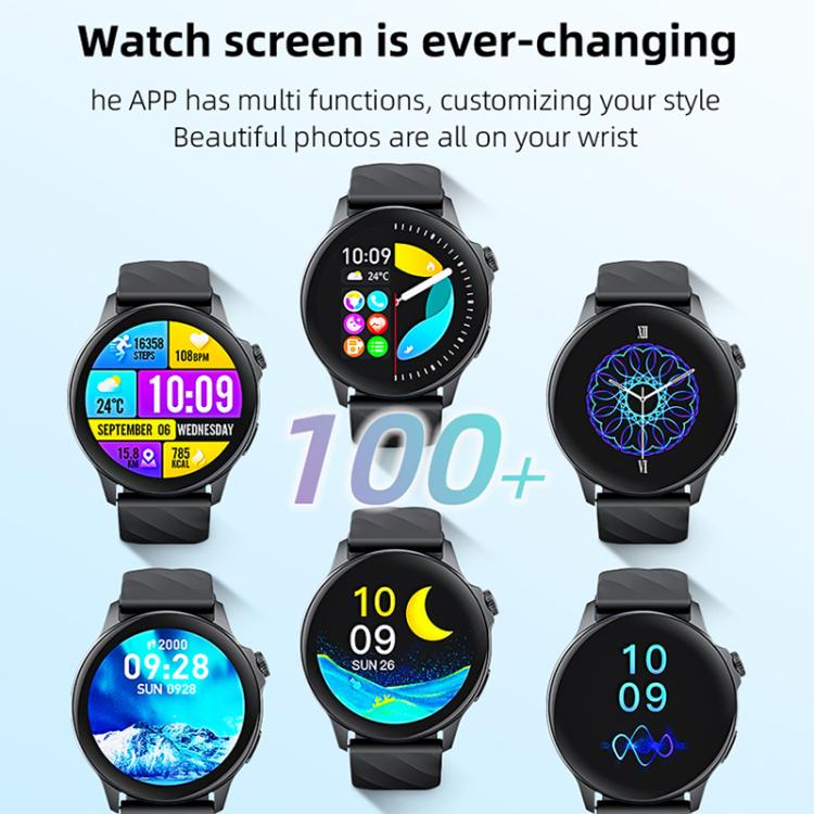 Yesido IO29 Waterproof Smart BT Watch, 1.39 inch Screen, Support BT Call / Heart Rate(Black) - free shipping - PMC TechLife - Order now!
