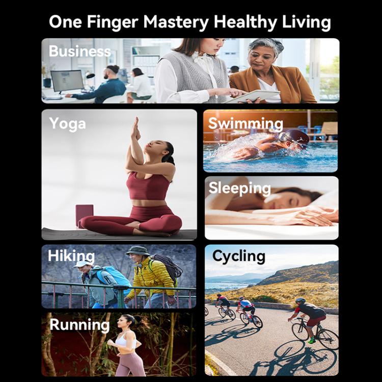 Yesido IO32 Health Monitor Smart Ring, Support Body Temperature / Heart Rate / Blood Pressure / Female Physiological Reminder, Size:60mm Inner Circumference(Black) - free shipping - PMC TechLife - Order now!