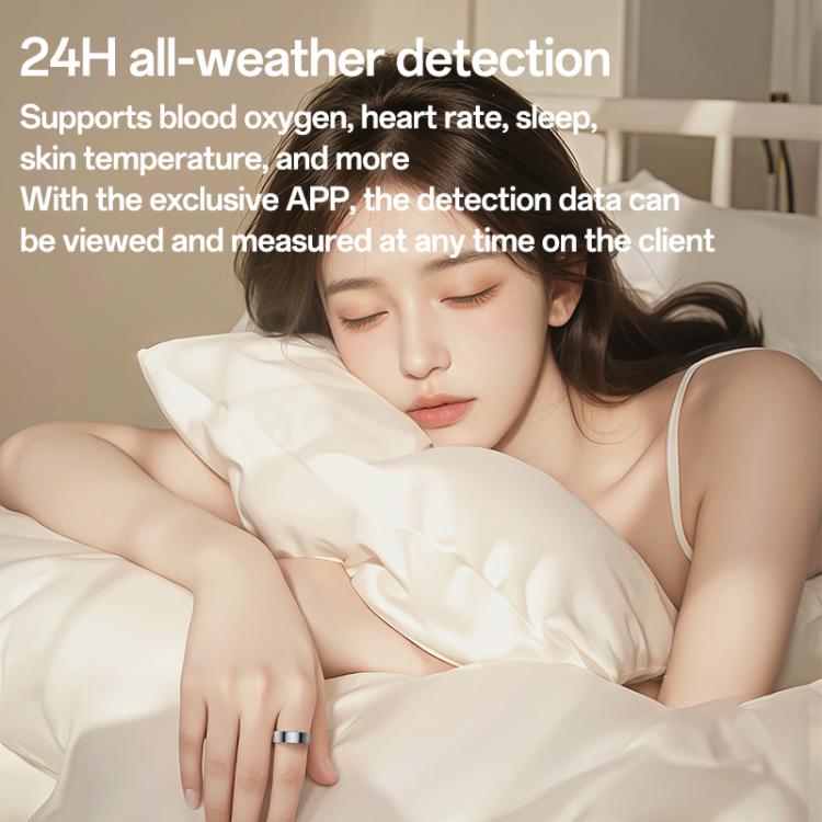 Yesido IO33 Health Monitor Smart Ring, Support Body Temperature / Heart Rate / Blood Pressure / Female Physiological Reminder, Size:65mm Inner Circumference(Black) - free shipping - PMC TechLife - Order now!