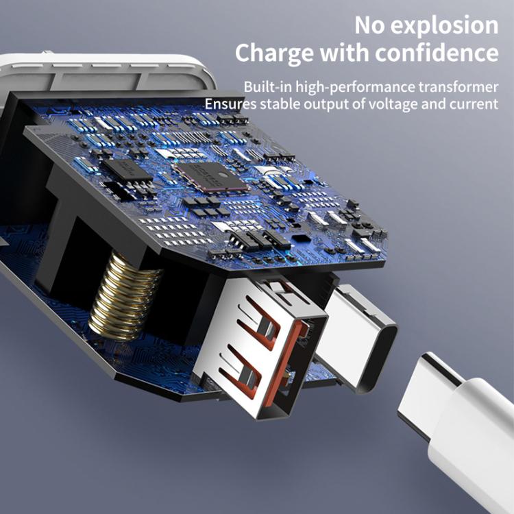 REMAX RP-U37 18W QC+PD Fast Charger With 1m Type-C to 8 Pin Cable, Plug Type:US Plug(White) - USB Charger by REMAX | Online Shopping South Africa | PMC TechLife | Buy Now Pay Later Mobicred