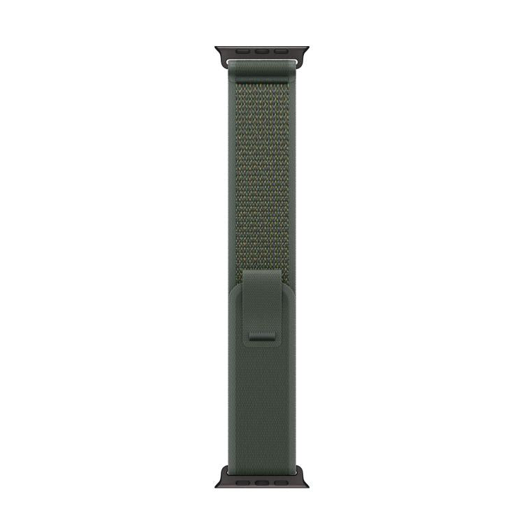 For Apple Watch 46mm / 49mm / 45mm / 44mm Trail Loop Nylon Watch Band(Green + Black Titanium Finish) - free shipping - PMc TechLife - Order now!