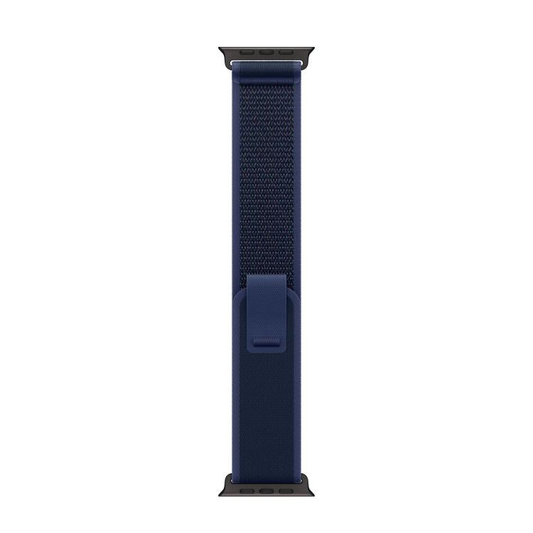 For Apple Watch 42mm / 41mm / 40mm / 38mm Trail Loop Nylon Watch Band(Blue + Black Titanium Finish) - free shipping - PMc TechLife - Order now!