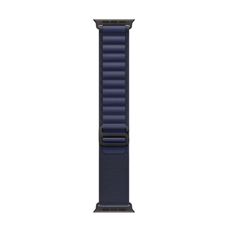 For Apple Watch 46mm / 49mm / 45mm / 44mm Alpine Loop Nylon Watch Band(Navy Black Buckle) - free shipping - PMc TechLife - Order now!