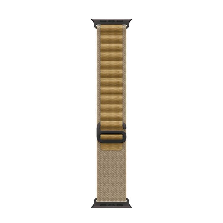 For Apple Watch 42mm / 41mm / 40mm / 38mm Alpine Loop Nylon Watch Band(Tan Black Buckle) - free shipping - PMc TechLife - Order now!