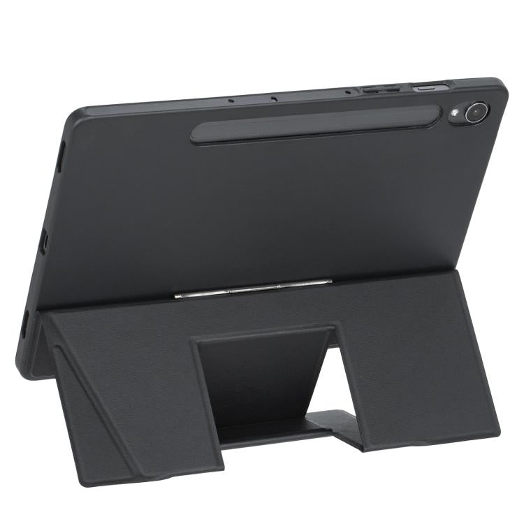 For Samsung Galaxy Tab S10 FE / S9 FE / S9 Holder Floating Detachable Backlight Keyboard Tablet Leather Case with Touchpad(Black) - Samsung Keyboard by PMC TechLife | Online Shopping South Africa | PMC TechLife | Buy Now Pay Later Mobicred