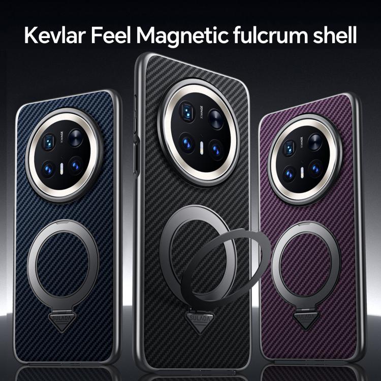 For Huawei Mate 70 Pro / Mate 70 Pro+ SULADA Kevlar Texture MagSafe Magnetic Holder Phone Case(Blue) - Huawei Cases by SULADA | Online Shopping South Africa | PMC TechLife | Buy Now Pay Later Mobicred