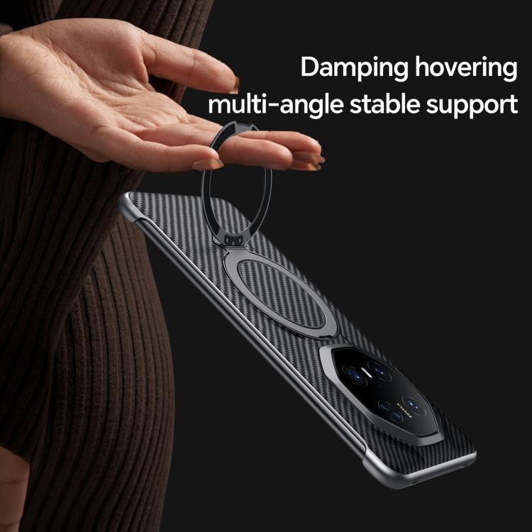 For Huawei Mate 70 RS Ultimate SULADA Kevlar Texture MagSafe Magnetic Holder Phone Case(Black) - free shipping - PMC TechLife - Order now!