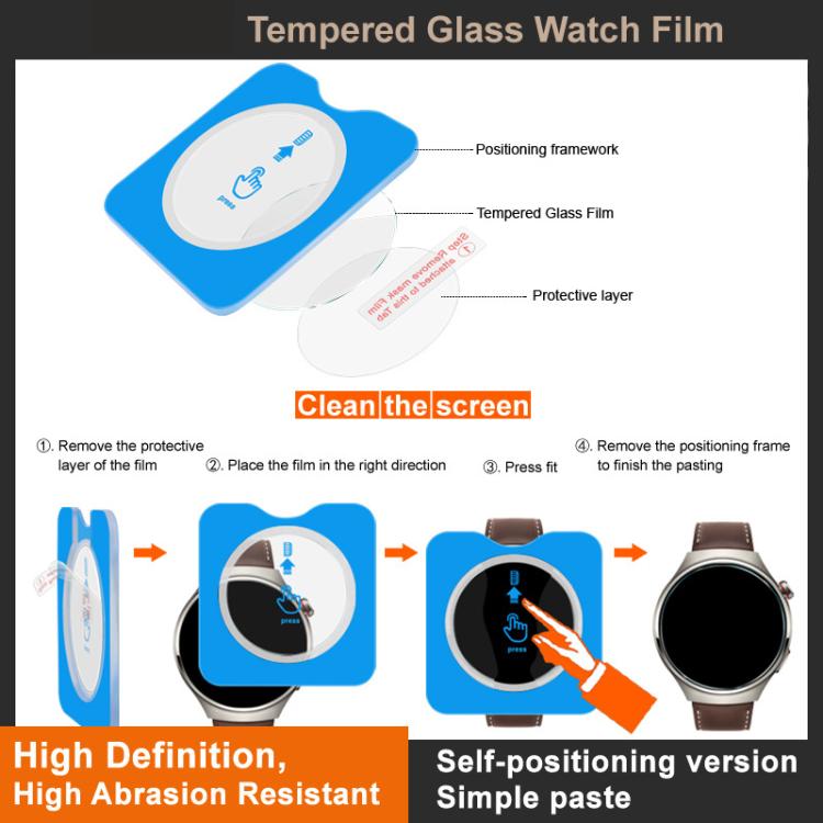 For OPPO Watch X2 imak Tempered Glass Watch Film, Self-positioning Version - free shipping - PMC TechLife - Order now!
